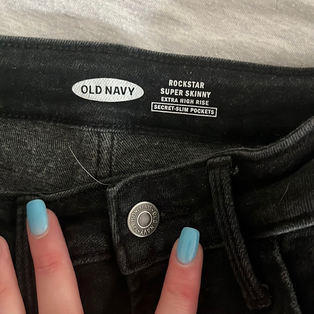 High waisted skinny jeans